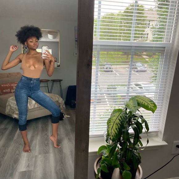 Cream Baby Brown Bodysuit Tanktop - Picture 7 of 13